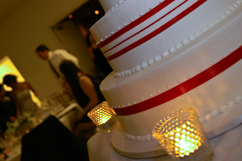 The wedding cake in MOPAs atrium | San Diego Wedding Photographer | ©William Bay Photographic Arts-0563